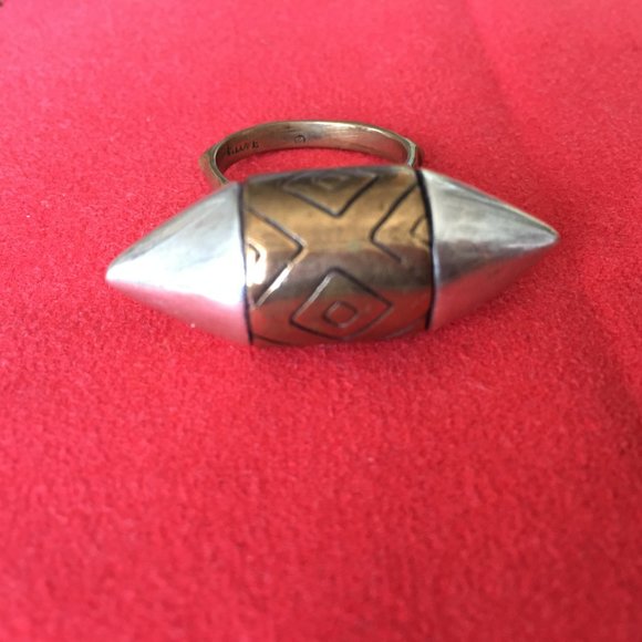 Pamela Love Sterling silver and bronze "ellipse"  ring - Picture 5 of 10